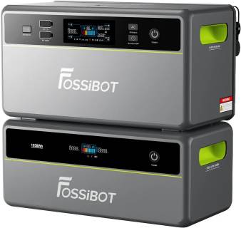 Портативная электростанция Fossibot All-in-One Solar Energy Storage System with Balcony Power Station FBP1200 + FBP1200-B Expansion Battery 41012315684936