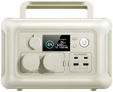 Паверстанция AllPowers Portable Power Station R600 600W/299Wh White R600_White