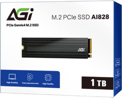Накопитель AGI AI828 1TB M.2 2280 NVMe PCIe Gen4 x4 3D NAND AGI1T0G44AI828-CB