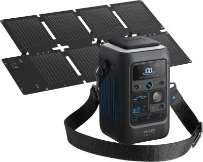 Зарядная станция ANKER Portable Power Station SOLIX C300XDC 140W/288Wh + SOLIX PS60 Portable Solar Panel B1728311