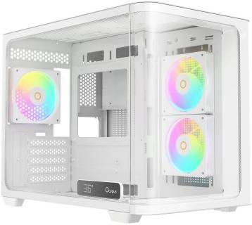 Корпус Ocypus Iota C50 Curve ARGB Tempered Glass White IOTA-C50-WHD300CD-GL