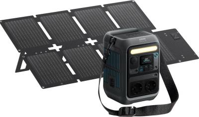 Портативная электростанция ANKER Solix C300X Portable Power Station 300W/288Wh + SOLIX PS60 Portable Solar Panel B1723311