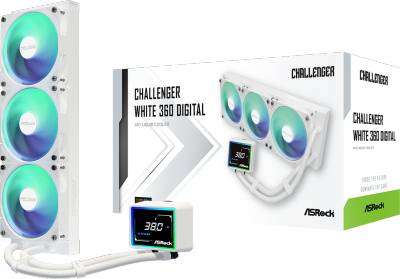 Кулер ASRock CHALLENGER WHITE 360 DIGITAL 90-ACLA36-WAAGA6