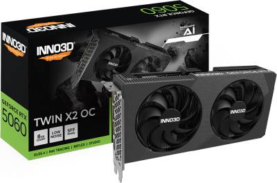 Видеокарта Inno3D GeForce RTX 5060 8GB TWIN X2 OC V2 N50602-08D7X-195071N