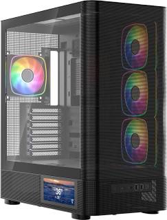 Корпус Modecom VOLCANO AQ400 ARGB MIDI SIDE Black MC-A-AQ400-4FA-B