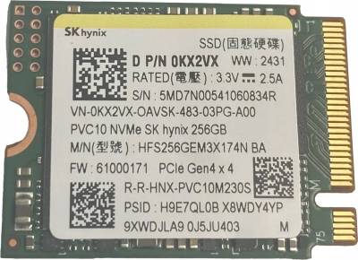 Внутренний HDD/SSD Hynix PVC10 256GB M.2 2230 NVMe PCIe Gen4 x4 TLC HFS256GEM3X174N