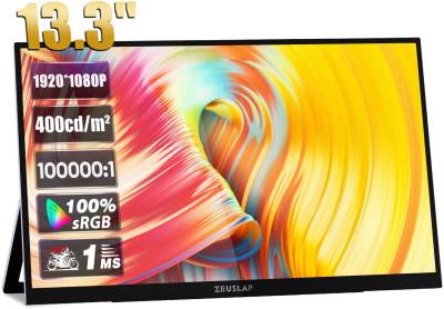Монитор Zeuslap OL133ED 13.3' OLED Portable Monitor