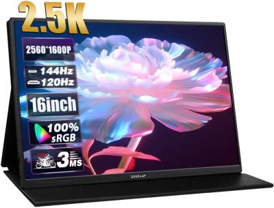 Монитор Zeuslap P16K 16' QHD 144Hz Portable Monitor