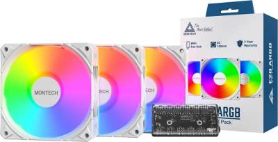 Вентилятор Montech E28 ARGB 3 in 1 White E28 ARGB 3 PACK (W)
