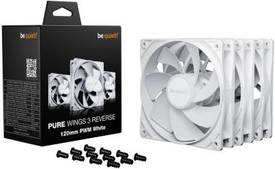 Вентилятор be quiet! Pure Wings 3 120mm PWM Reverse Triple-Pack White BL136