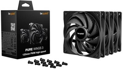 Вентилятор be quiet! Pure Wings 3 120mm PWM High-Speed Triple-Pack Black BL140