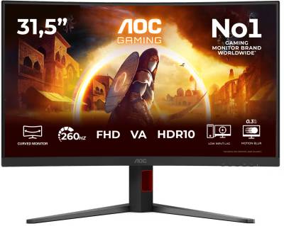 Монитор AOC 31' Gaming Monitors Matt Black C32G4Z