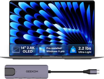 Ноутбук GEEKOM GeekBook X14 Pro Grey GEEKBOONX14CMOU9185H-321-US