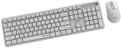 Набор Gembird Silent Key Pro Business Wireless White KBS-WMS-01-W-CYRL