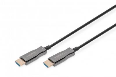 Кабель Digitus HDMI M to HDMI M 30m 4K AOC hybrid-fiber black AK-330125-300-S