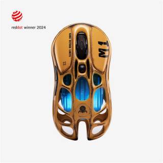 Мышка GravaStar Mercury M1 Pro Wireless/Bluetoot/USB Yellow GSM1PRO_YLW