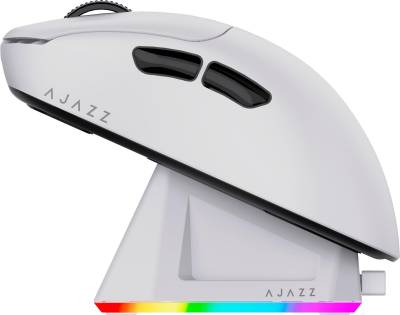 Мышка Ajazz AJ179P MC Charging Dock Wireless/Bluetooth/USB Whi AJ179P-MC-W