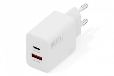Зарядка Digitus 1xUSB-C + 1xUSB 30W GaN DA-10301