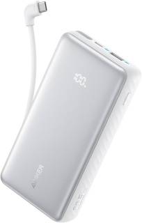 Павербанк ANKER 10000mAh 22.5W Built-In USB-C Cable White A110DH21