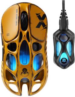 Мышка GravaStar Mercury X Pro 8K RGB Wireless/Bluetooth/USB Battle GS_X_PRO_YLW