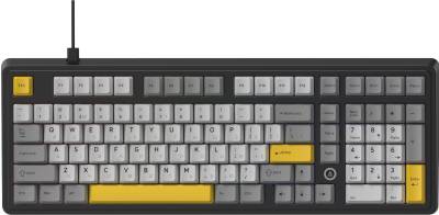 Клавиатура Ajazz AK980 MAX Magnetic Switch USB UA Black/Grey/Yellow AK980-MAX-M-BGY