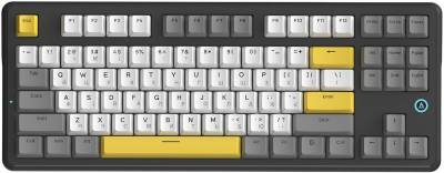 Клавиатура Ajazz AK870 V2 Flying Fish Switch USB UA Black/Grey/Yell AK870-V2-FF-BGY