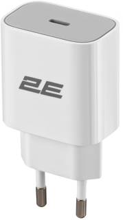 Зарядные устройства 2E 30W USB-C PD white 2E-WC1USBC30W-W