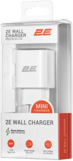 Зарядные устройства 2E 25W USB-C PD white 2E-WC1USBC25W-W