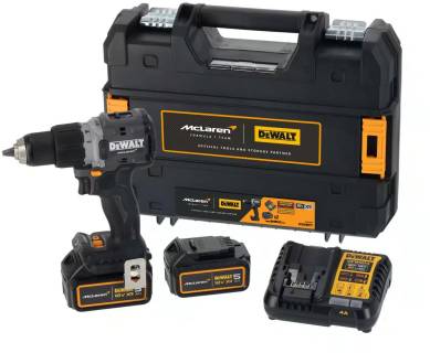Шуруповерт DeWALT McLaren F1 TEAM LIMITED EDITION, 18V, АКБ 2x5Ah, 9 DCD85MP2T