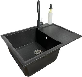 Мойки Adamant Horizon Medium графіт + змішувач та дозатор 4824296104513