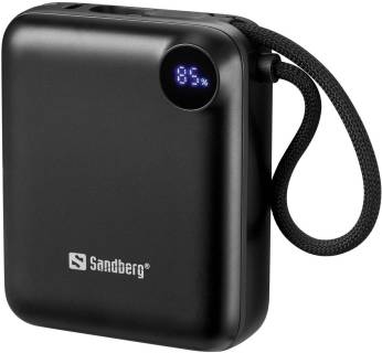 Дополнительные внешние аккумуляторы Sandberg 10000mAh PD/3.1/20W, QC/3.0, USB-C In/Out, with 2 421-26