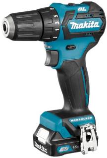 Шуруповерты MAKITA DF332DWYE, 10.8V, АКБ 2x1.5Ah, 2135Нм, 0-4500-1500