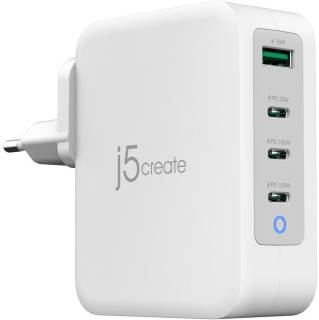 Зарядные устройства J5Create 1xUSB + 3xUSB-C 130W GaN QC3.0/PD/PPS JUP43130E-EN