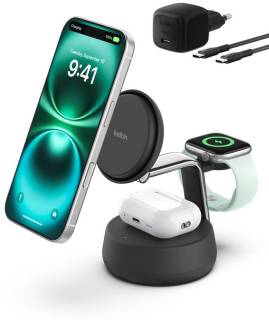 Зарядные устройства Belkin UltraCharge Pro Wireless 3-in-1 25W charcoal WIZ040KQCH