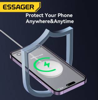 Зарядные устройства ESSAGER 2-in-1 wireless charger 15W white EWXCX-CF02-Z