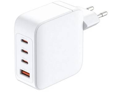 Зарядные устройства Dlink 3xUSB-C + 1xUSB PD140W GaN white DCF-141