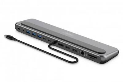 Разветвитель Digitus USB-C > 2xHDMI/1xDP/3xUSB-A/USB-C/RJ54/PD/Audio DA-70919