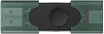 Флеш-память USB Kingston 256GB DataTraveler Duo USB 3.2 / Type-C Black/Gree DTDEG2/256GB