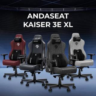 Кресло Anda Seat Kaiser 3E Fabric Size XL Grey AD23YC-XL-09-G-CF-G01