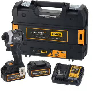 Шуруповерты DeWALT McLaren F1 TEAM LIMITED EDITION, 18V, АКБ 2x5Ah, 2 DCF85MP2T