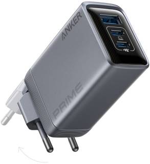Зарядные устройства ANKER GaNPrime 100W 2xUSB-C PD + 1xUSB-A Foldable Silver A2688341