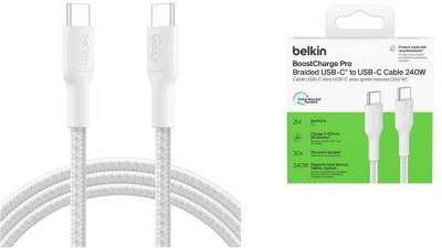 Кабель Belkin USB-C to USB-C 2.0m 240W white CAB025HQ2MWH
