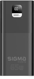 Дополнительные внешние аккумуляторы Sigma X-power SI30A6QLX 30000mAh, PD/65W, LED, cable 100 4827798835111
