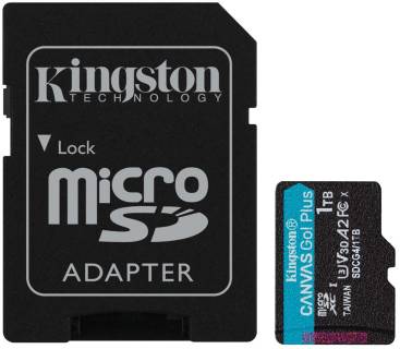Карта памяти Kingston 1TB microSDXC сlass 10 UHS-I U3 V30 A2 Canvas Go P SDCG4/1TB