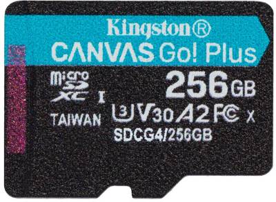 Флеш-карта Kingston 256GB microSDXC сlass 10 UHS-I U3 V30 A2 Canvas Go SDCG4/256GBSP