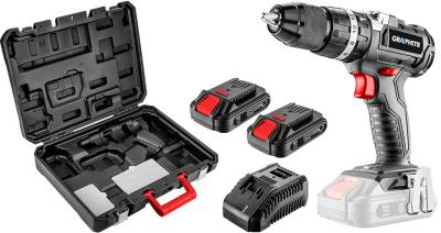 Шуруповерты GRAPHITE Energy+ 18V безщітковий 2х2Ah, 58Нм, 0-5000-1700об 58G020-SET2