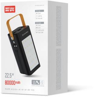 Дополнительные внешние аккумуляторы ColorWay CW-PB800LPA8BK-PDD