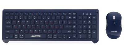 Набор Maxxter KMS-WCM-01BL-UA Wireless UA Blue