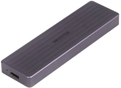 Карманы Maxxter M.2 NVMe & SATA SSD to USB-C 10Gbps black EHDE-2280D-01