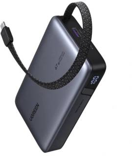 Павербанк Ugreen 20000 mAh 67W Cable Space gray U_55996B